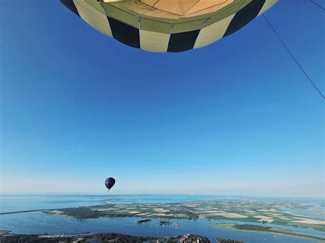 panoramisch uitzicht over de Veluwe vanuit een luchtballon